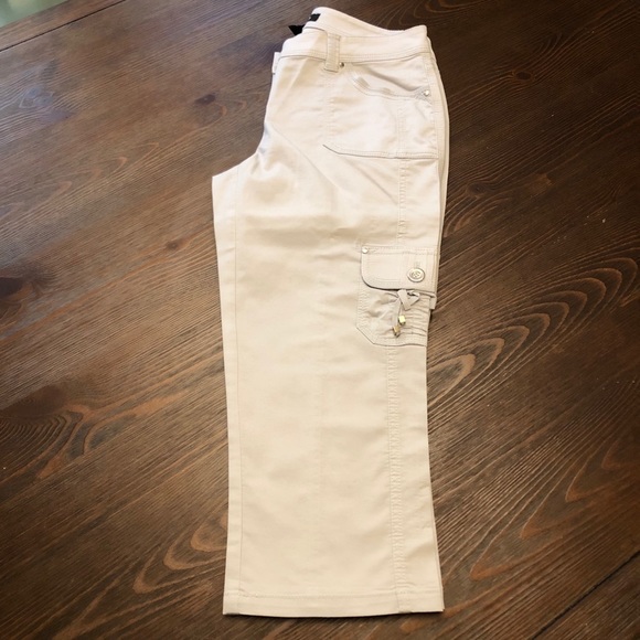 WHBM Silver Cropped Pants - Picture 3 of 16